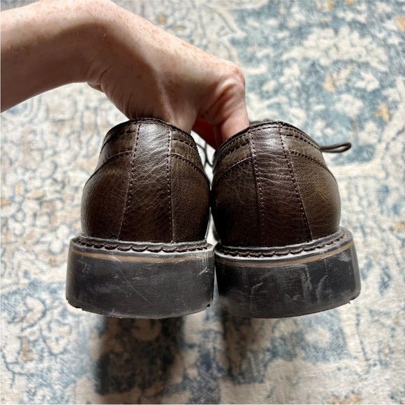 Joseph Abboud Brown Leather Oxford Dress Shoes - Picture 7 of 8